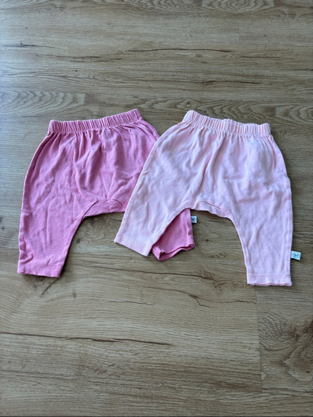 Honest Co 100% organic cotton Pink Baby Pants - Set of 2